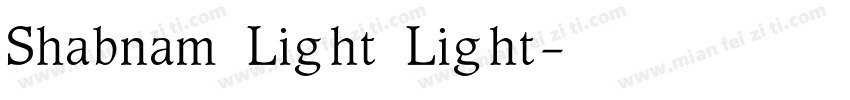 Shabnam Light Light字体转换